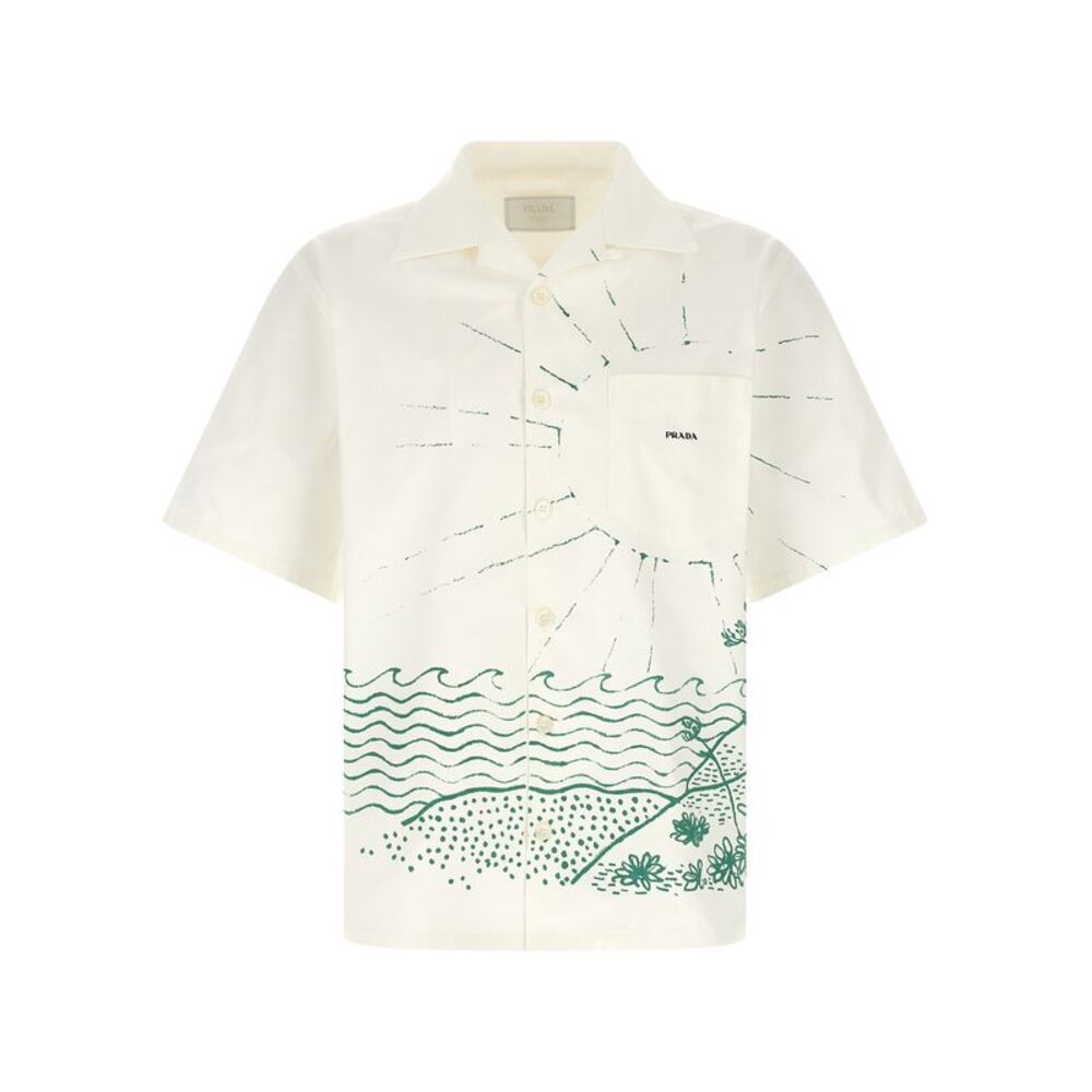 Prada Men 'Cabin' Bowling Shirt